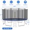 Outdoor Trampoline Bounce Combo with Safety Closure Net Ladder